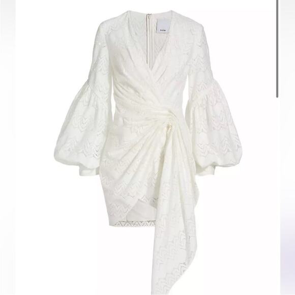 Acler Ivory Lace Long Sleeve Dress - Picture 14 of 15